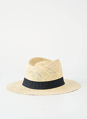 Chapeau forme chapeau paille noir MTM homme