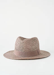 Chapeau forme chapeau paille marron MTM homme