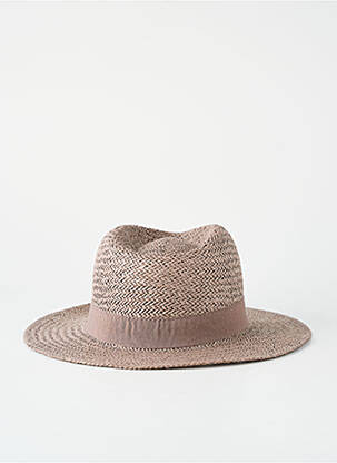 Chapeau forme chapeau paille marron MTM homme