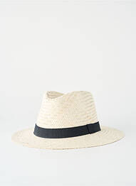 Chapeau forme chapeau paille noir MODISSIMA homme
