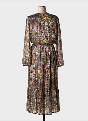 Robe longue marron LA FEE MARABOUTEE femme