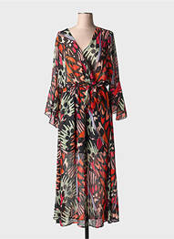 Robe longue rouge MOLLY BRACKEN femme