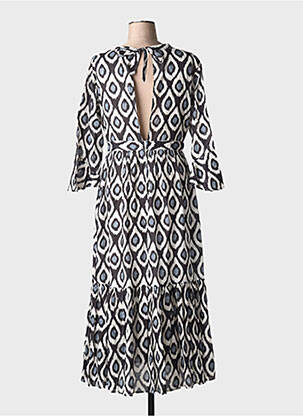 Robe mi-longue bleu ME-TISSE femme