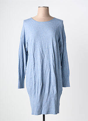 Robe pull coupe cintrée manches longues bleu SANDWICH femme
