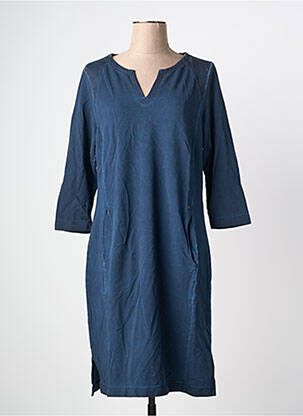 Robe mi-longue manches 3/4 manches 3/4 bleu SANDWICH femme