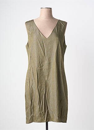 Robe mi-longue sans manche sans manche vert MOLLY BRACKEN femme