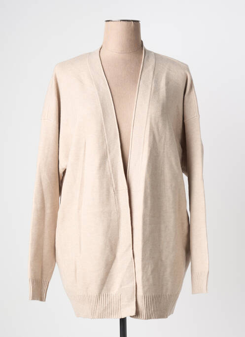Gilet manches longues beige VILA femme