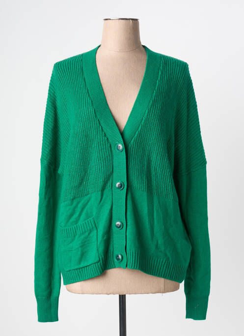 Gilet manches longues vert SANDWICH femme