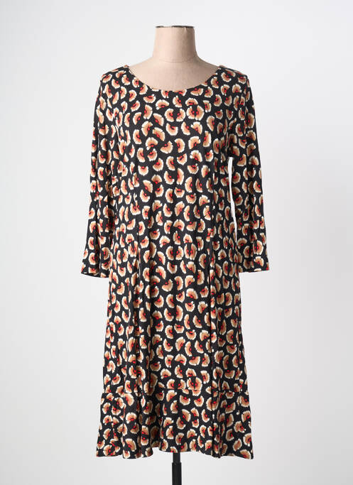 Robe mi-longue noir SANDWICH femme