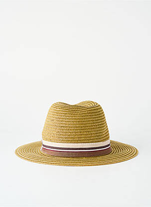 Chapeau imprimé rayures marron MTM homme