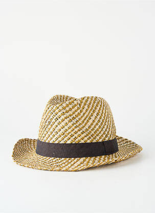 Chapeau forme chapeau paille beige MTM homme