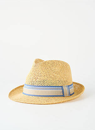 Chapeau imprimé rayures bleu MTM homme
