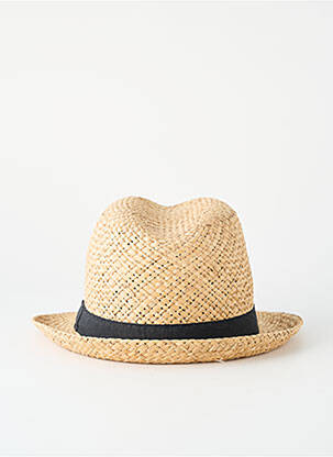 Chapeau forme chapeau paille noir MTM homme