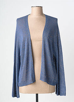 Gilet manches longues stretch bleu MOLLY BRACKEN femme