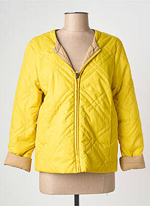 Doudoune sans capuche sans capuche jaune SANDWICH femme