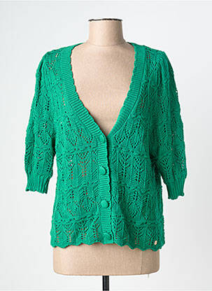 Gilet manches longues vert LA PETITE ETOILE femme