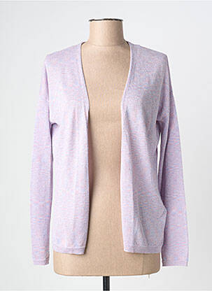 Gilet manches longues violet SUD EXPRESS femme