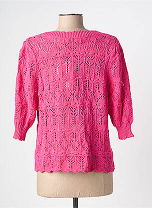 Gilet manches longues rose LA PETITE ETOILE femme