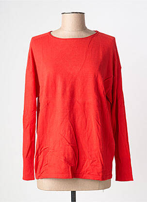 Pull coupe cintrée manches longues rouge SANDWICH femme