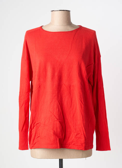 Pull coupe cintrée manches longues rouge SANDWICH femme