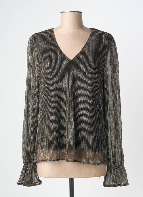 Top stretch manches longues noir MOLLY BRACKEN femme