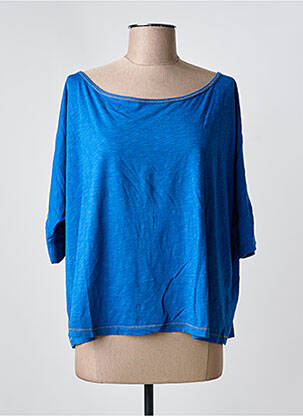 Top manches courtes manches courtes bleu PAKO LITTO femme