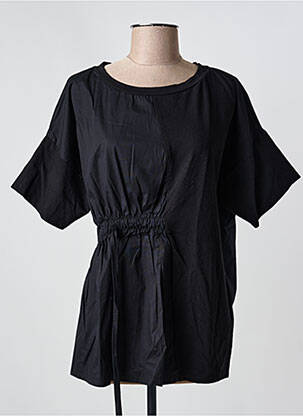 Tunique manches courtes coupe cintrée noir HUMILITY femme