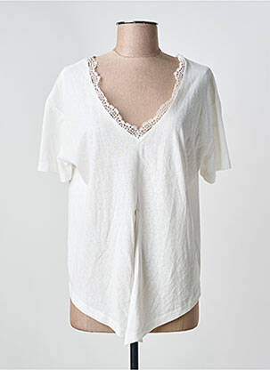 Top manches courtes manches courtes blanc MOLLY BRACKEN femme