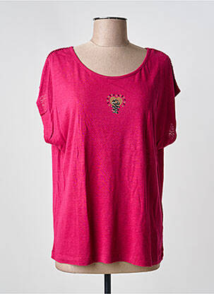 Top manches courtes manches courtes rose DIPLODOCUS femme