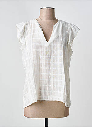 Top blanc LA FEE MARABOUTEE femme