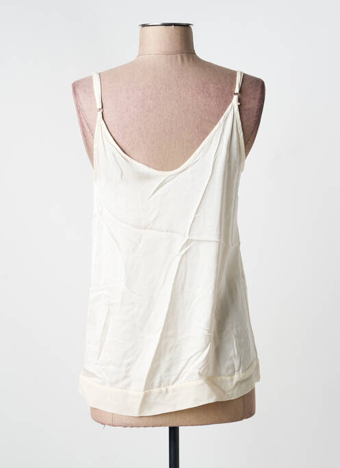 Top coupe cintrée fines bretelles beige PAKO LITTO femme