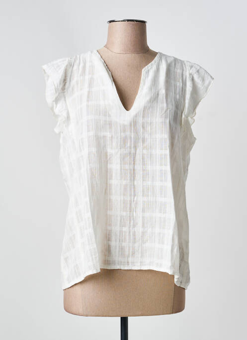 Top blanc LA FEE MARABOUTEE femme