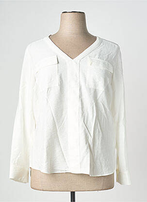 Blouse manches longues manches longues blanc JULIE GUERLANDE femme