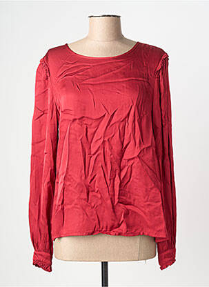 Blouse col rond manches longues rouge PAKO LITTO femme