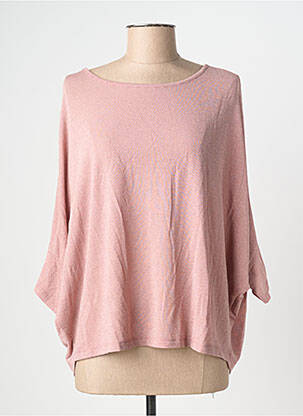 Top coupe fluide manches courtes rose PAKO LITTO femme