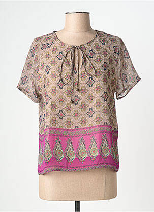 Blouse rose LA FEE MARABOUTEE femme