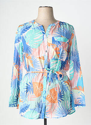 Chemisier bleu JULIE GUERLANDE femme