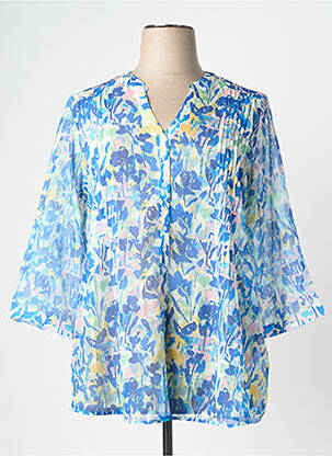 Chemisier bleu JULIE GUERLANDE femme