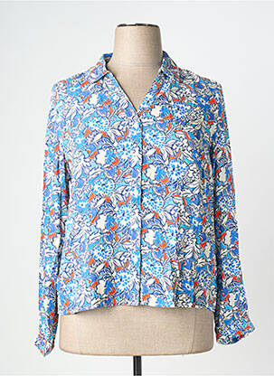 Chemisier bleu JULIE GUERLANDE femme