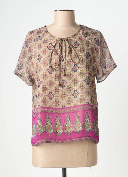 Blouse rose LA FEE MARABOUTEE femme