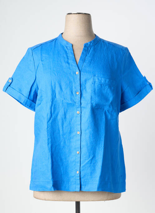 Chemisier manches courtes manches courtes bleu JULIE GUERLANDE femme