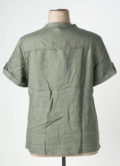 Chemisier manches courtes manches courtes vert JULIE GUERLANDE femme