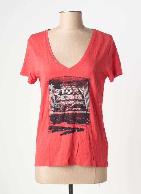 Top rouge IKKS femme