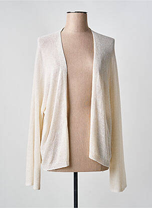 Gilet manches longues coupe cintrée beige MOLLY BRACKEN femme