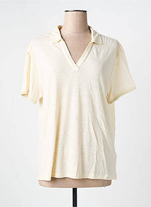 Polo manches courtes manches courtes beige DIPLODOCUS femme
