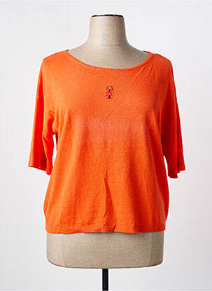 Pull orange DIPLODOCUS femme
