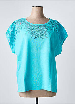 T-shirt bleu JULIE GUERLANDE femme