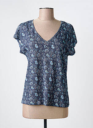 T-shirt bleu JULIE GUERLANDE femme