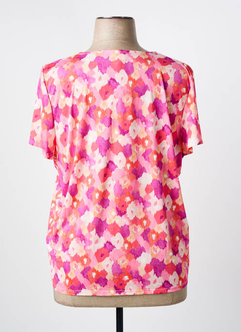 T-shirt imprimé fantaisie manches courtes rose JULIE GUERLANDE femme
