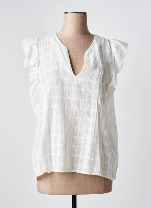 Top blanc LA FEE MARABOUTEE femme